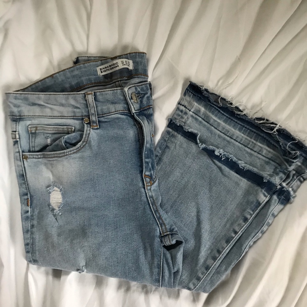 Distressed Flare Jeans